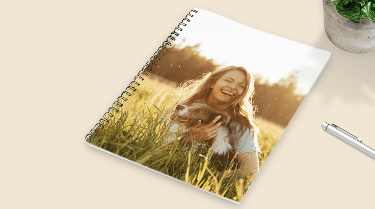 photo prints now - Spiral Notebook banner